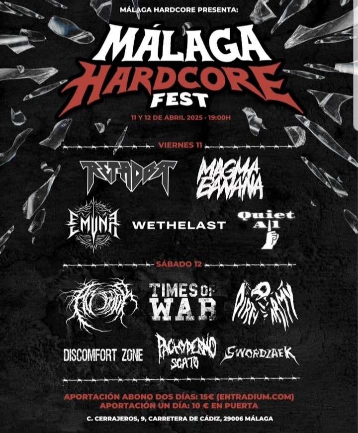 Málaga Hardcore Fest 2025 poster
